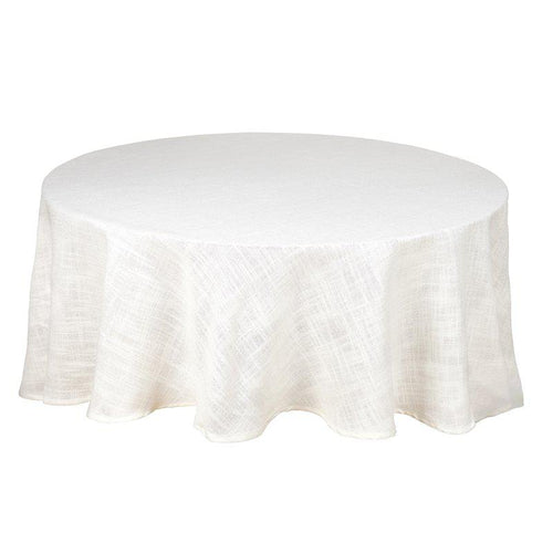 Alan rund duk offwhite Ø200 cm med texturerad yta