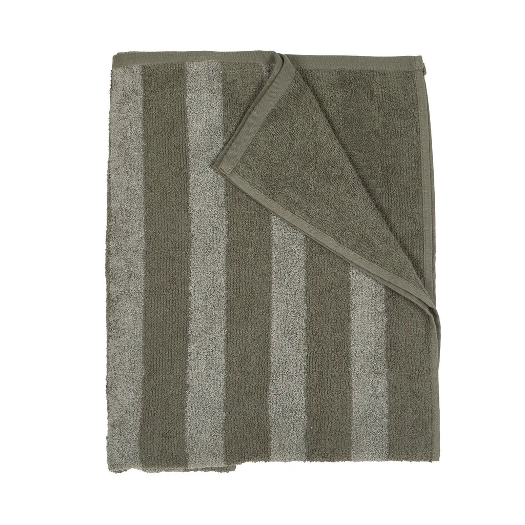 Stripe - Randig frottéhandduk 50x70 cm
